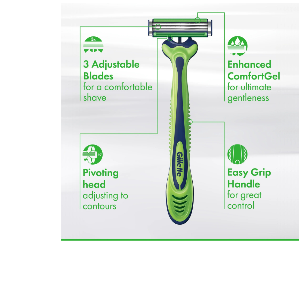 Gillette Sensor3 Men’s Disposable Razor