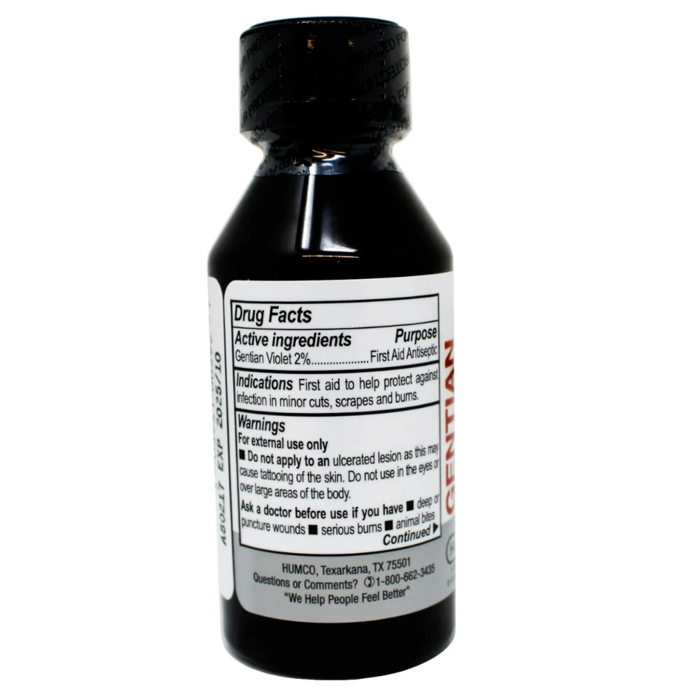 Humco Gentian Violet Solution 2%