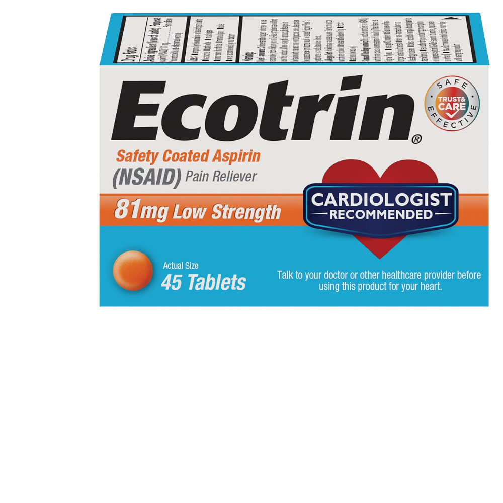 Ecotrin 81mg Low Strength Aspirin