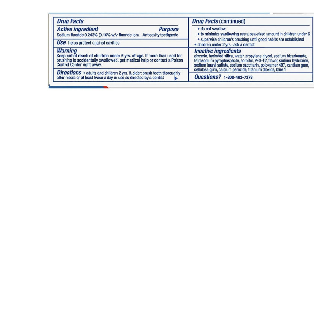 Crest Cavity & Tartar Protection Toothpaste, Whitening Baking Soda & Peroxide