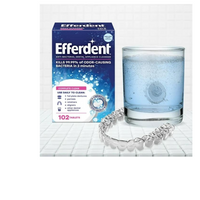 Thumbnail for Pastillas limpiadoras antibacterianas para aparatos dentales Complete Clean