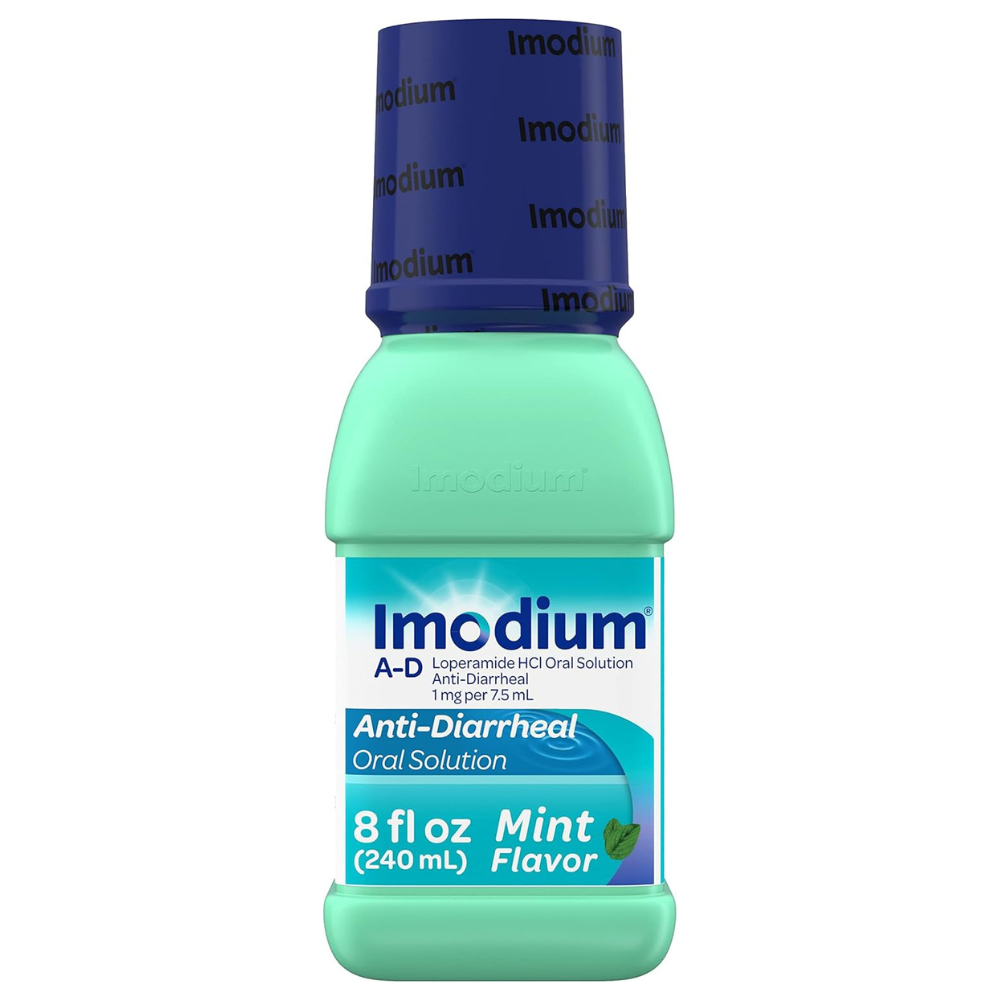 IMODIUM A-D Anti-Diarrheal Oral Solution, Liquid Medicine with Loperamide HCl MINT