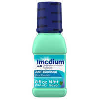 Thumbnail for IMODIUM A-D Anti-Diarrheal Oral Solution, Liquid Medicine with Loperamide HCl MINT