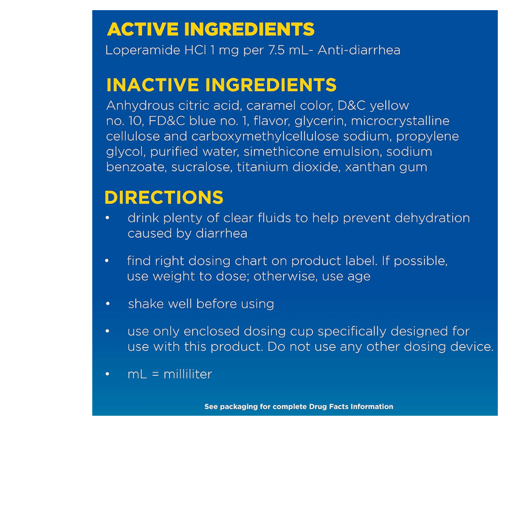 IMODIUM A-D Anti-Diarrheal Oral Solution, Liquid Medicine with Loperamide HCl MINT