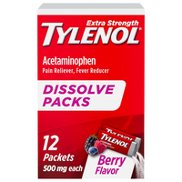 Thumbnail for TYLENOL Extra Strength Dissolve Packs BERRY 500MG