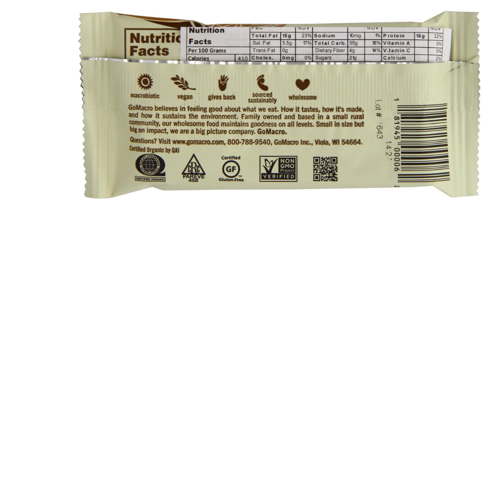 Barra de chocolate y mantequilla de cacahuete
