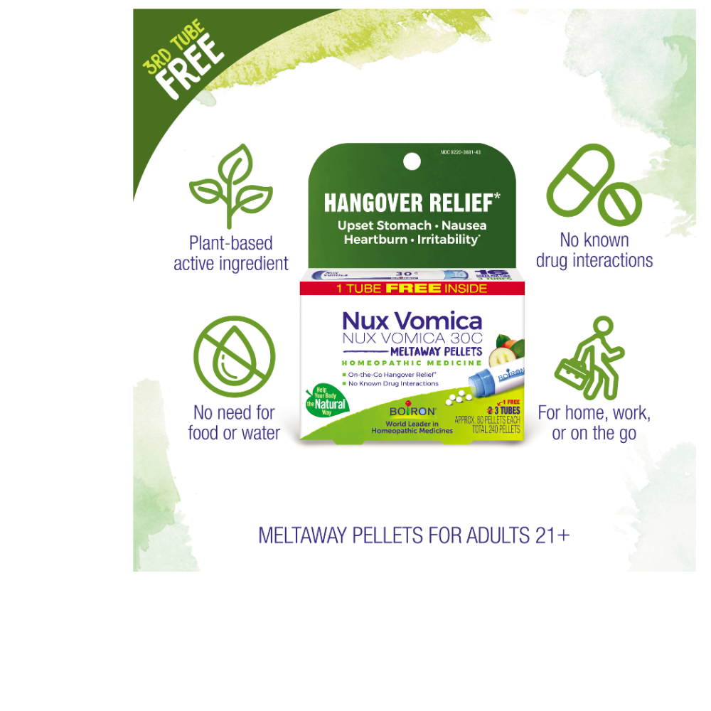 Nux Vomica (30c) Pellets Paquete Económico