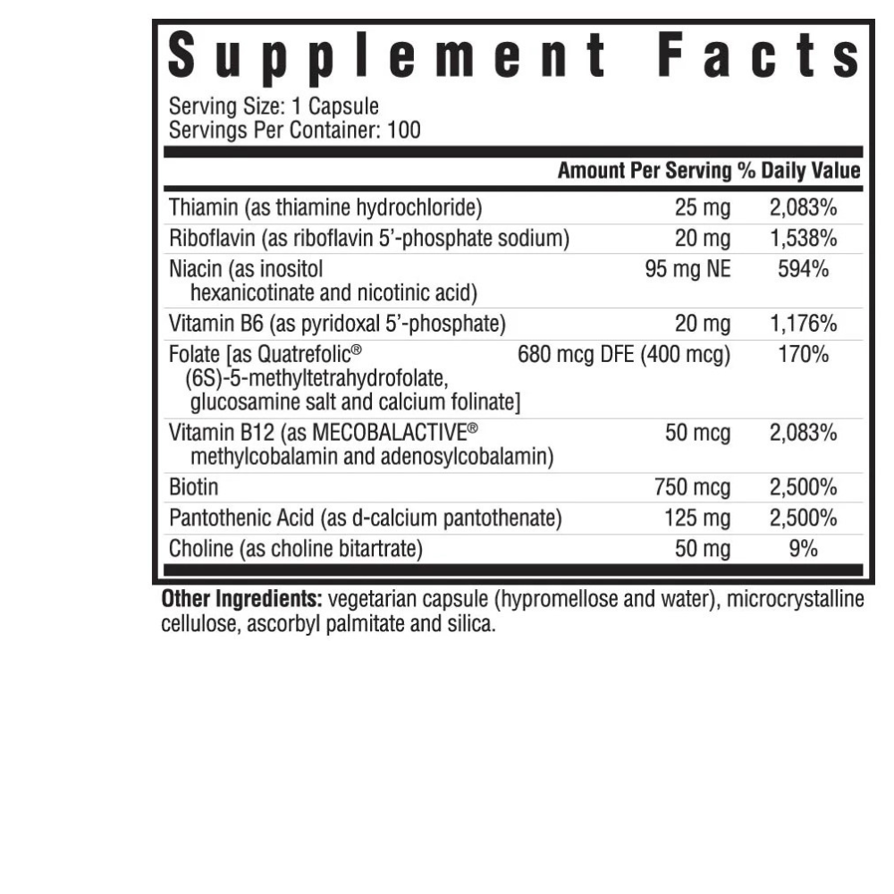 B COMPLEX PLUS WITH CHOLINE