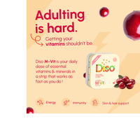 Thumbnail for M-Vit Multi-Vitamins Supplements - CRANBERRY FLAVOR