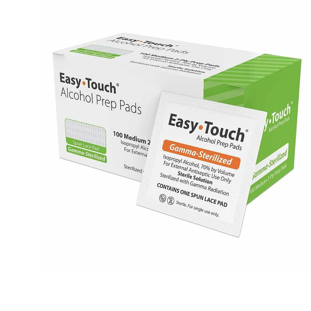 EasyTouch 2-Ply Alcohol Sterilized Pads, Medium