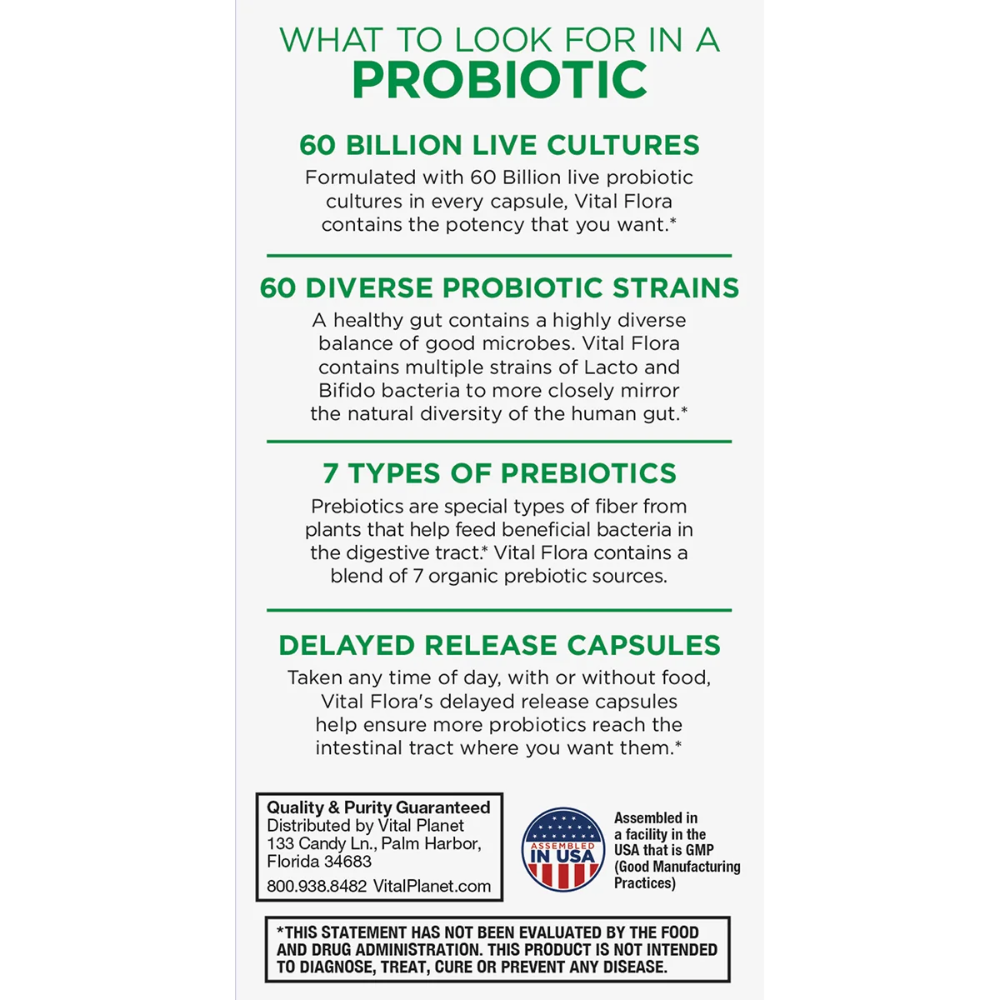 Vital Flora Adult 55+ Daily Probiotic