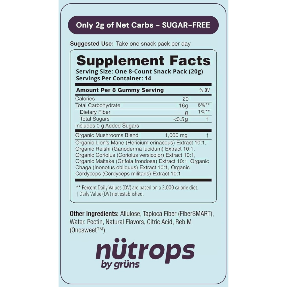 Nütrops Gomitas Diarias SIN AZÚCAR