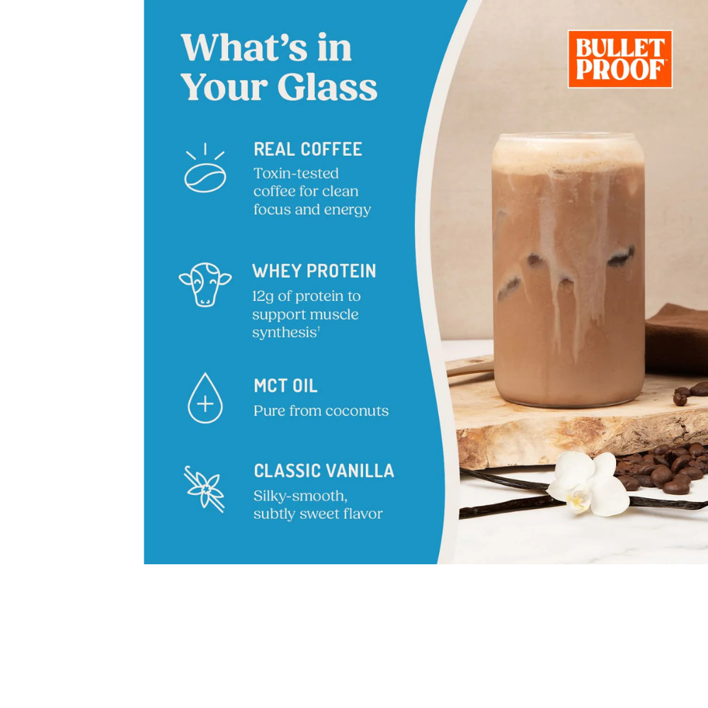 HIGH PROTEIN ICED COFFEE Vanilla, Instant Coffee