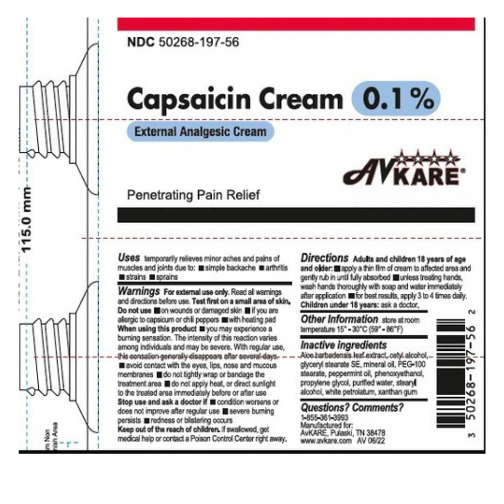 Capsaicin Cream 0.1% External Analgesic Cream