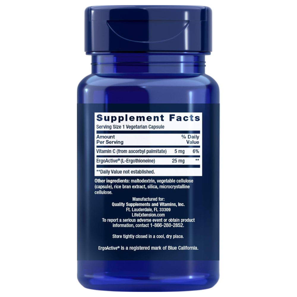 MEGA L-ERGOTHIONEINE 25MG