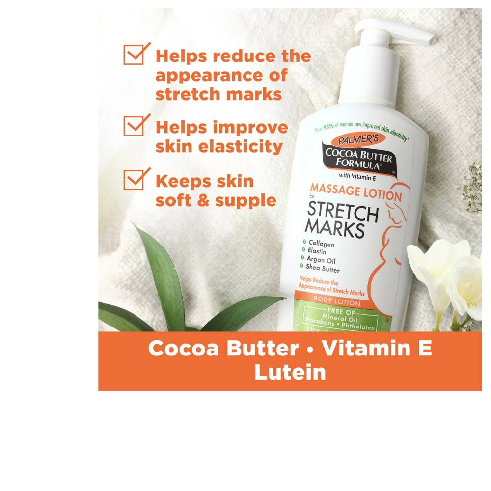 Cocoa Butter Massage Lotion for Pregnancy Stretch Marks