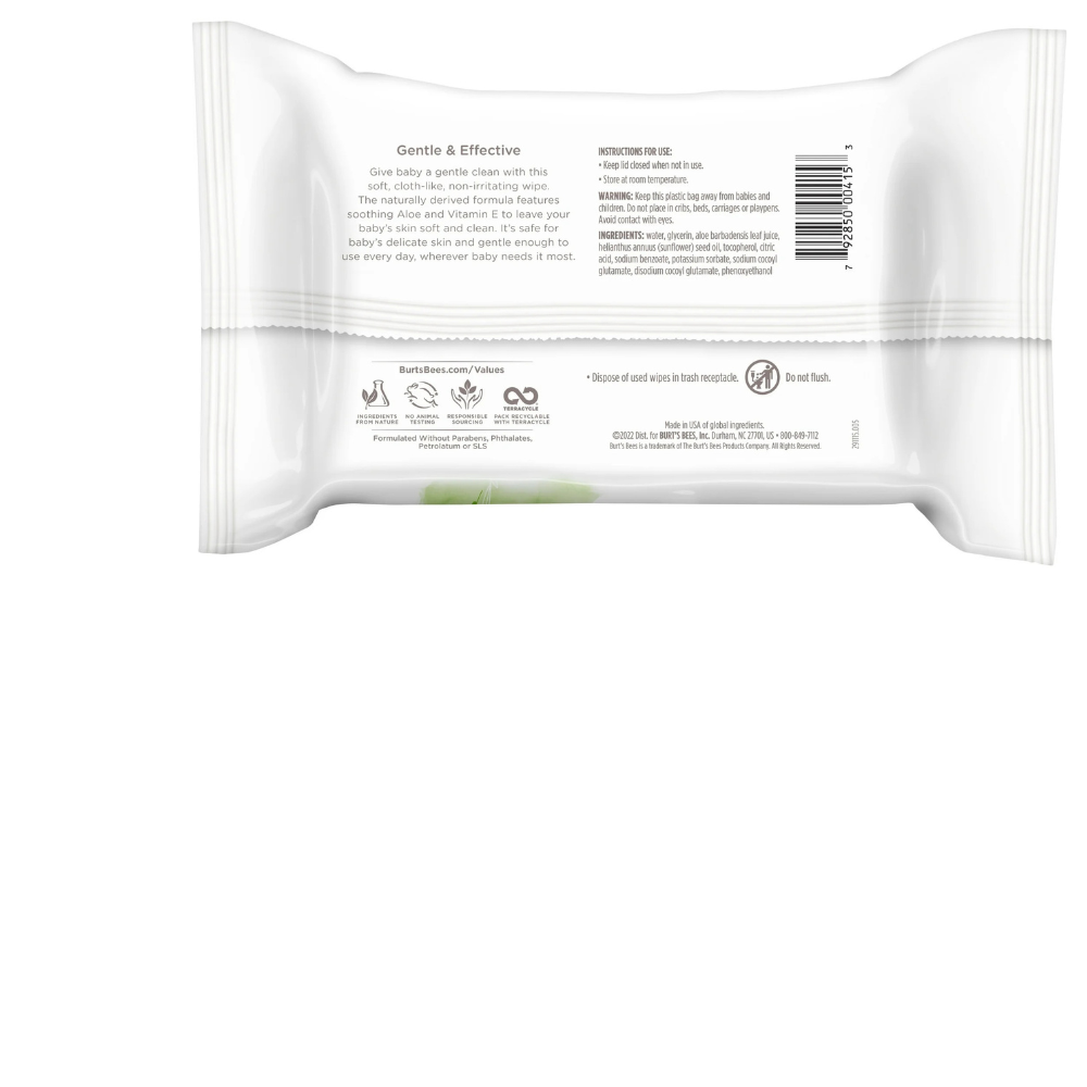 TOALLITAS HÚMEDAS PARA BEBÉ PIEL SENSIBLE CON ALOE Y VITAMINA E