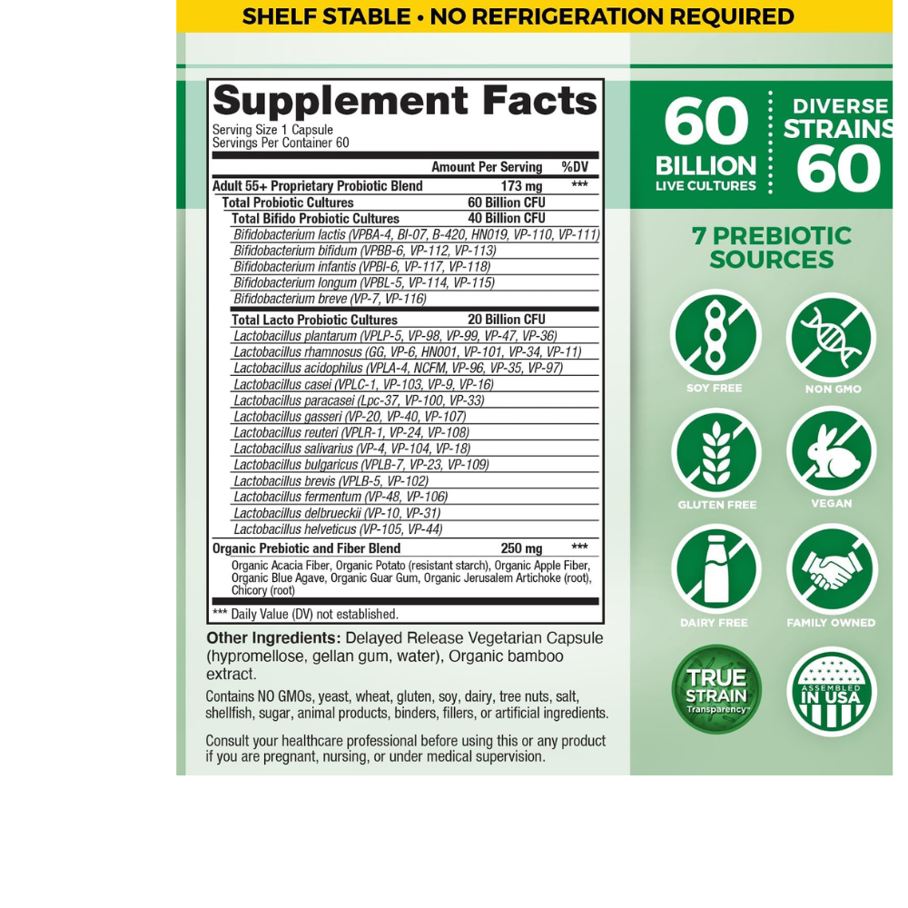 Vital Flora Adult 55+ Daily Probiotic