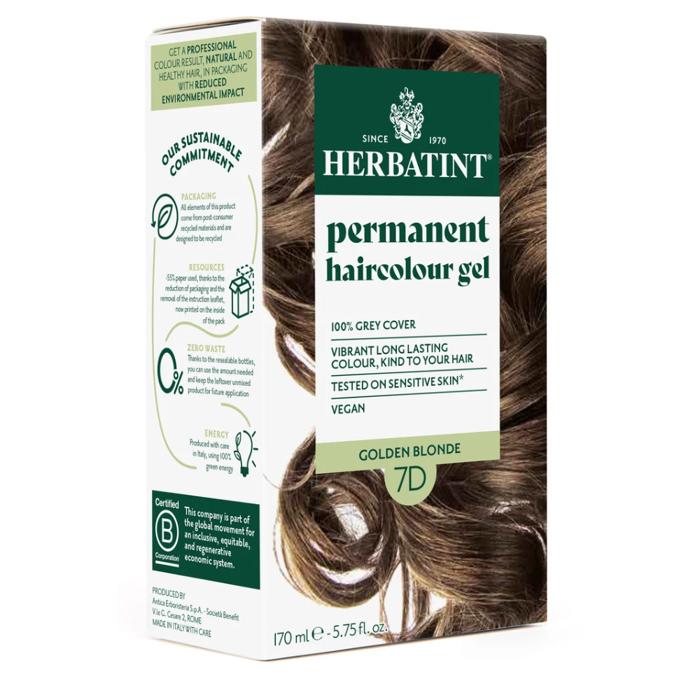 Permanent haircolour gel 7D Golden Blonde