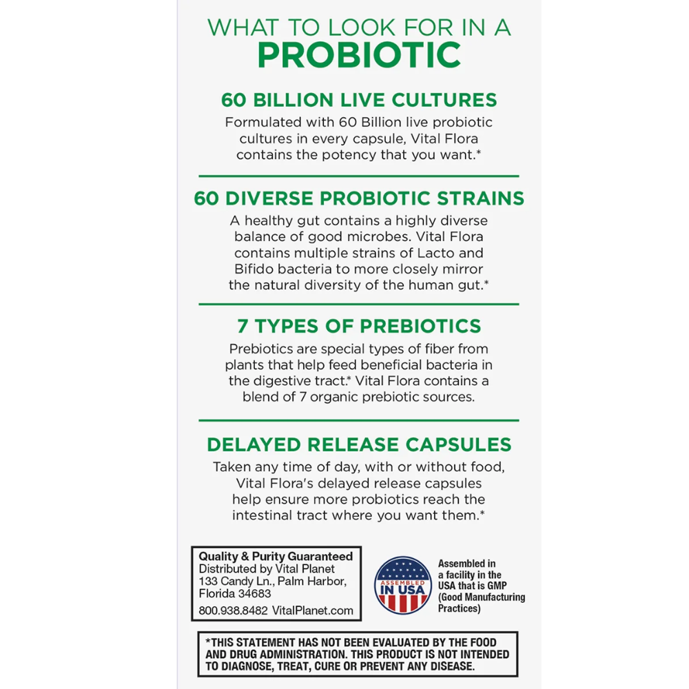 Vital Flora Adult 55+ Daily Probiotic