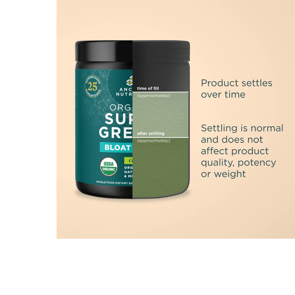 Organic SuperGreens Bloat Relief - CITRUS APPLE FLAVOR