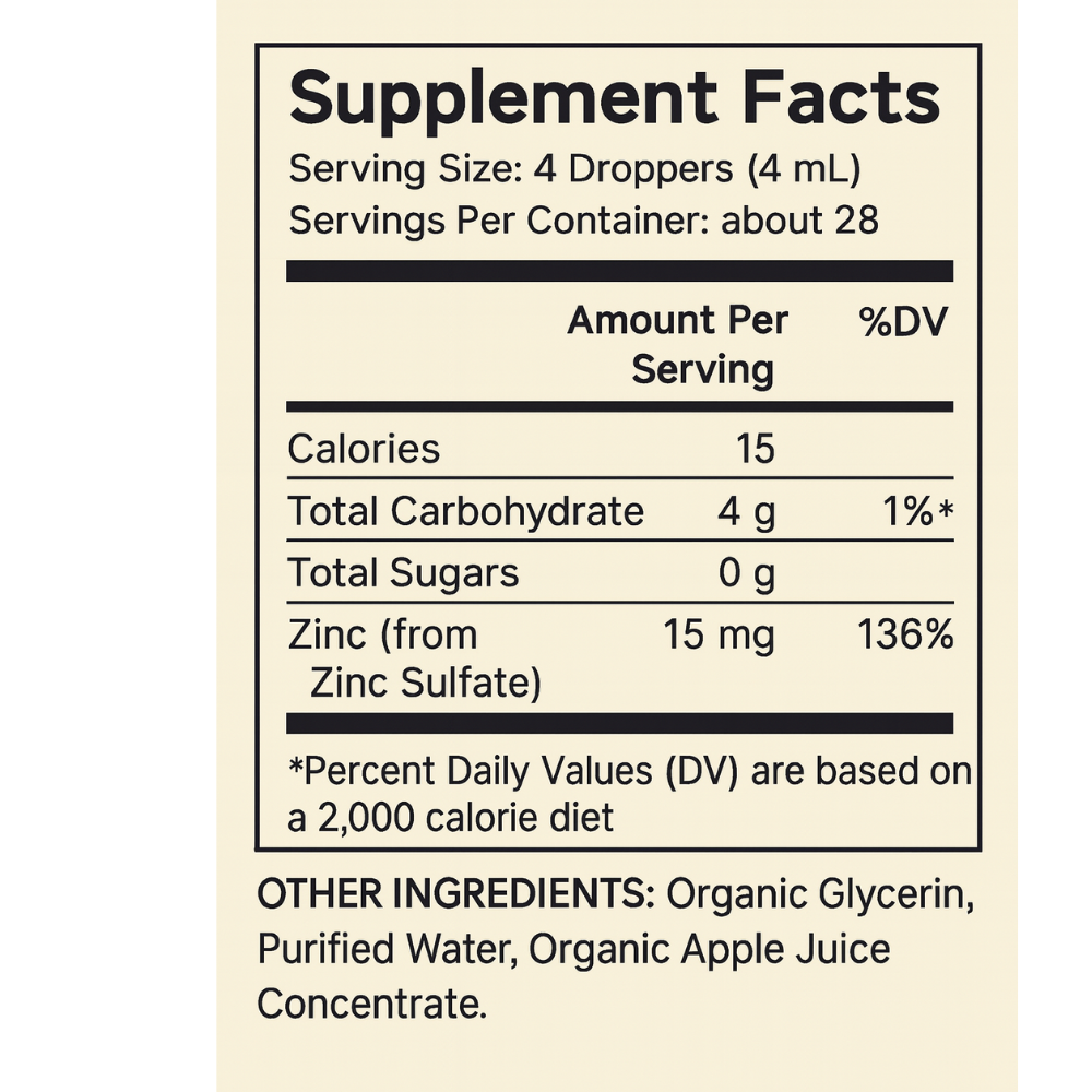 ZINC LIQUID DROPS