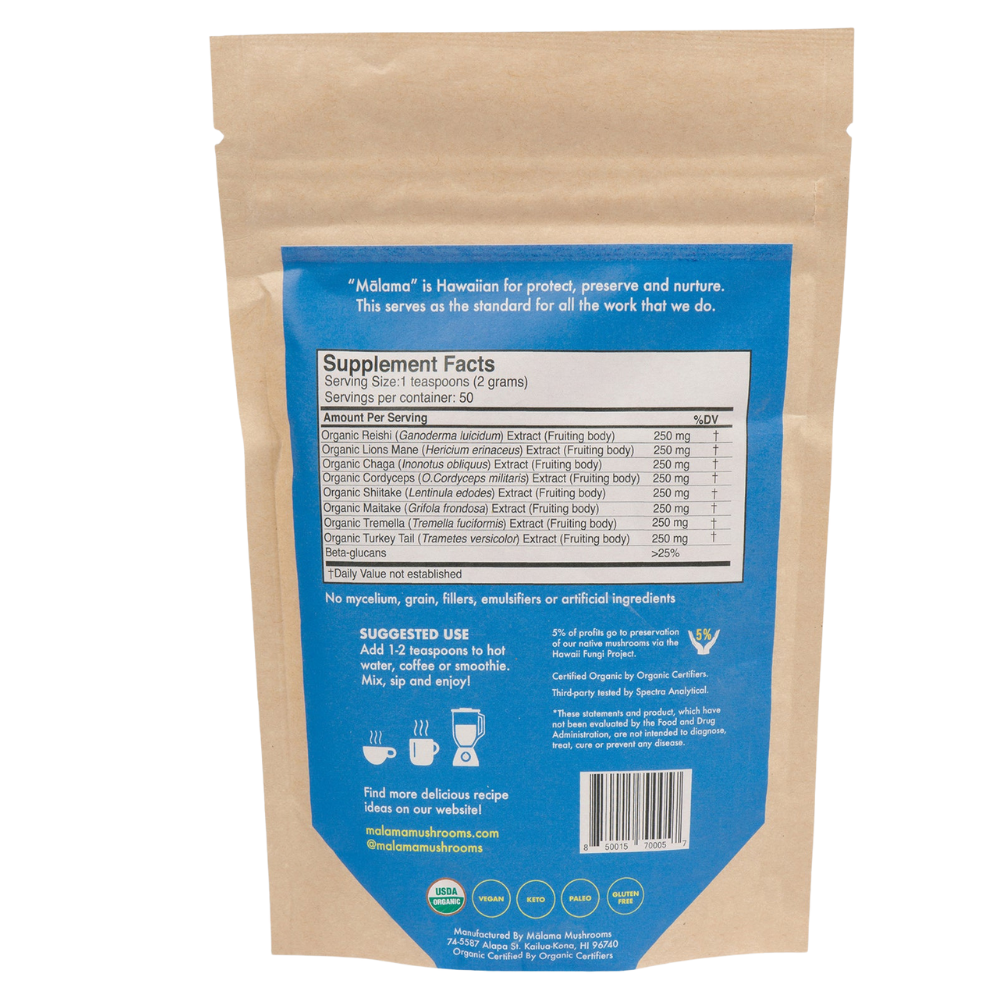 8 Mushroom Superfood Powder Mix