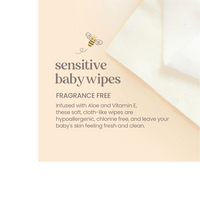 Thumbnail for TOALLITAS HÚMEDAS PARA BEBÉ PIEL SENSIBLE CON ALOE Y VITAMINA E