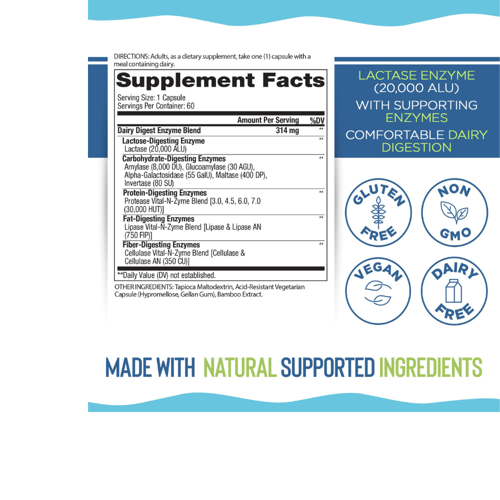 Dairy Digest - Targeted Enzyme Supplement