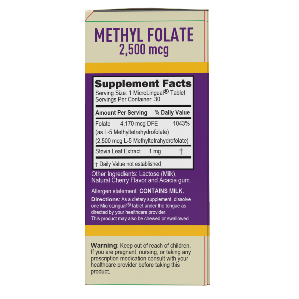 METHYL FOLATE 2,500 MCG