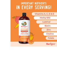 Thumbnail for LIQUID MORNING MULTIVITAMIN + HAIR GROWTH PEACH MANGO