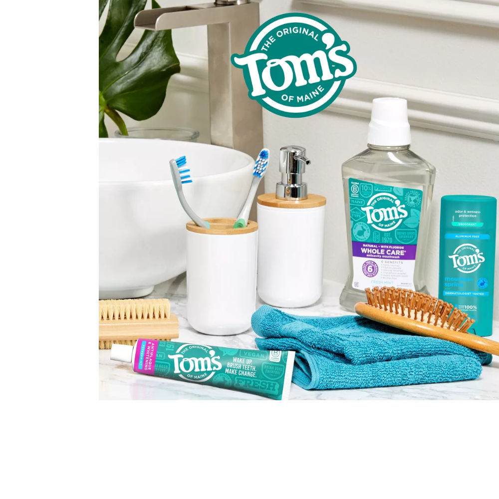 Fluoride-Free Antiplaque & Whitening Peppermint Natural Toothpaste