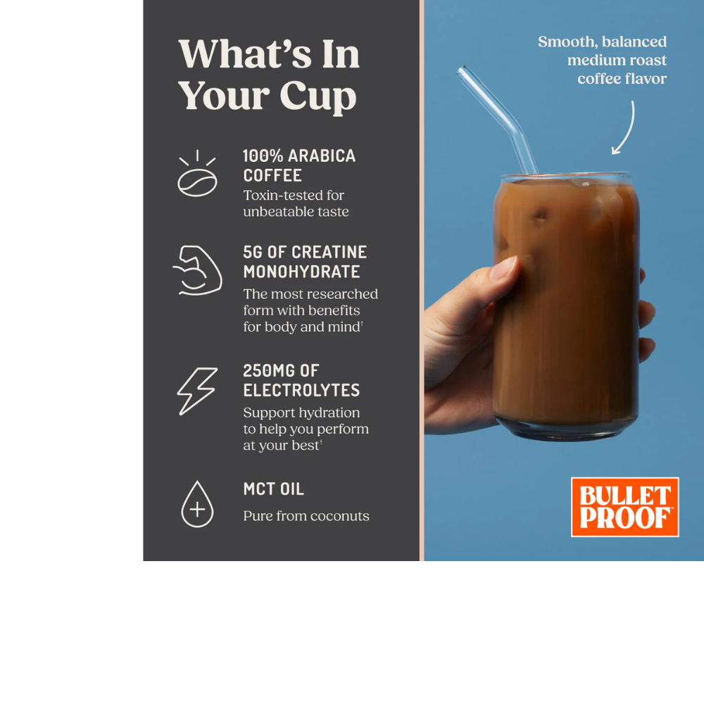 COFFEE PLUS CREATINE Medium Roast, Instant Coffee