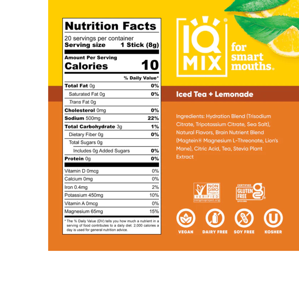 IQ MIX ICED TEA + LEMONADE