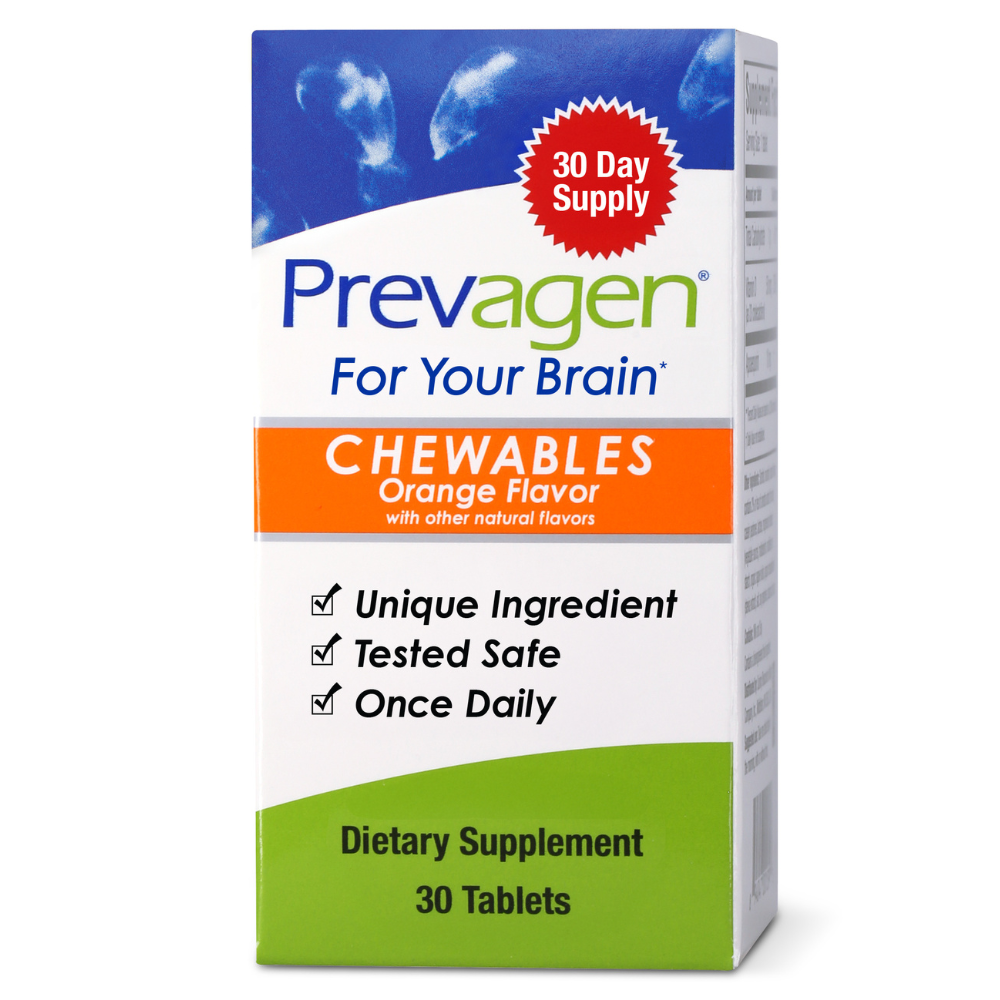 Prevagen Regular Strength 10mg, 30 Chewables,  Orange Flavor