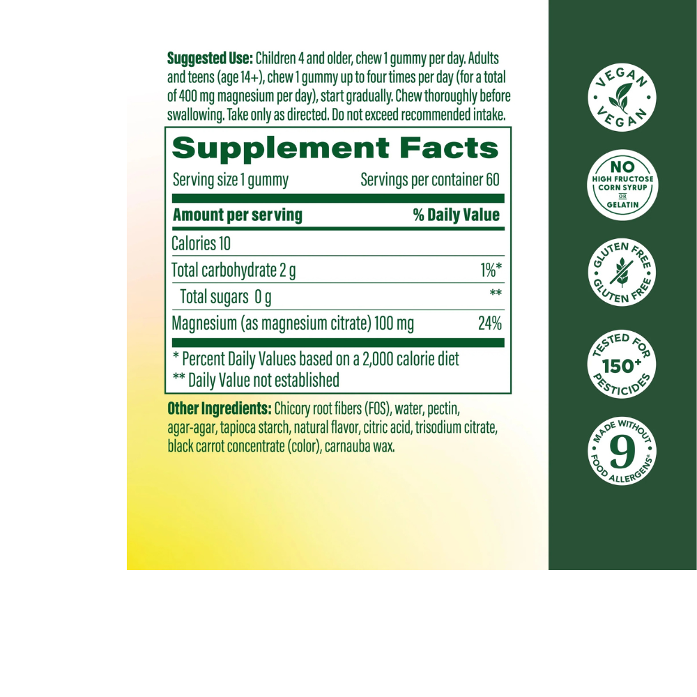 High Absorption Magnesium Citrate Gummies