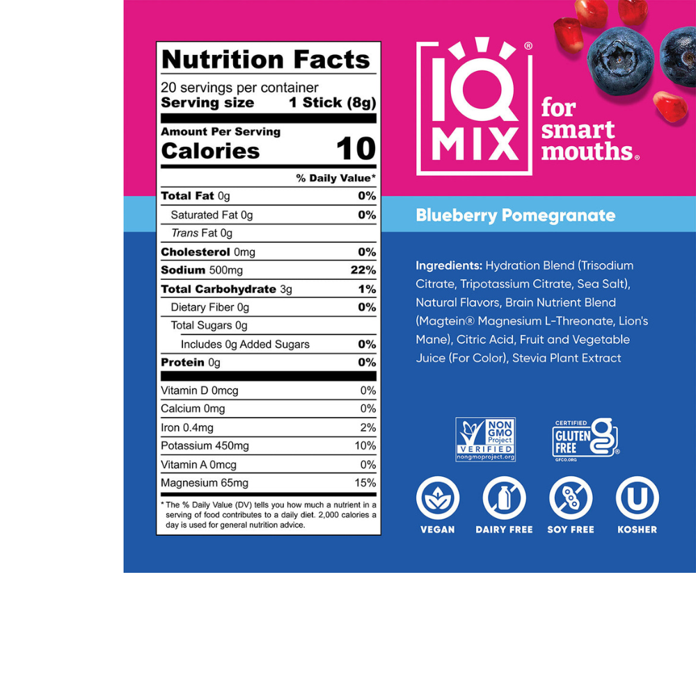 IQ MIX BLUEBERRY POMEGRANATE