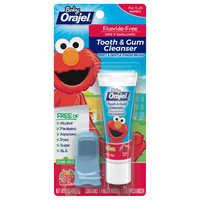 Thumbnail for Orajel Elmo Fluoride-Free Tooth & Gum Cleanser with Finger Brush