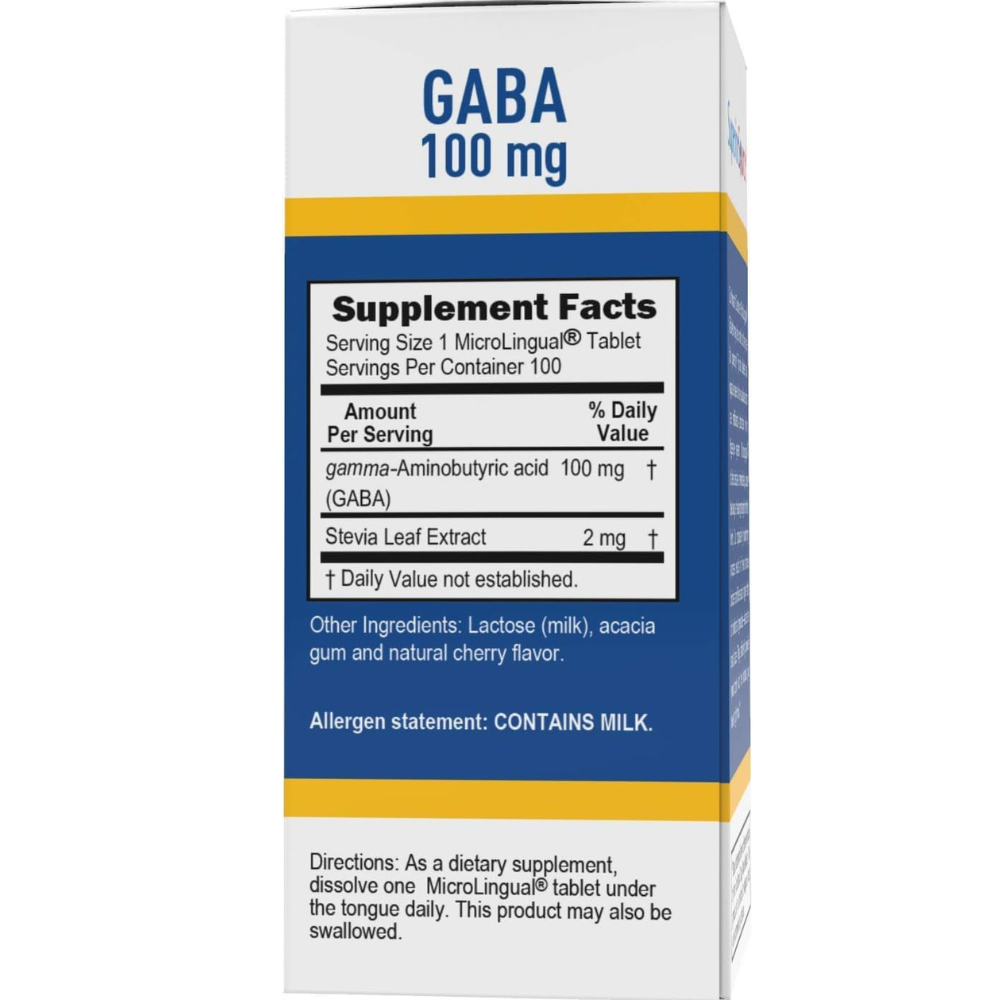GABA (Gamma-Aminobutyric Acid) 100 mg