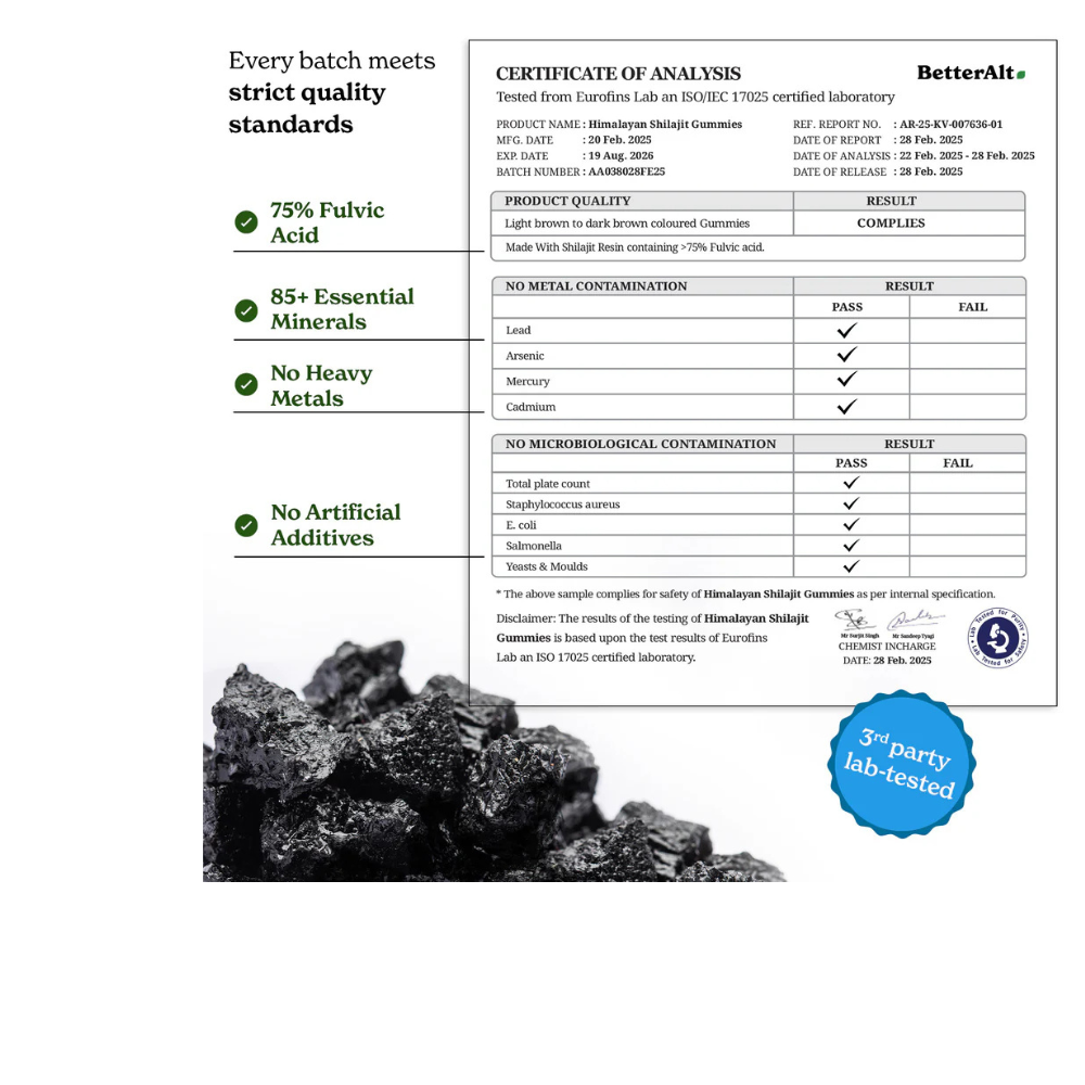 Pure Shilajit Resin Gummies