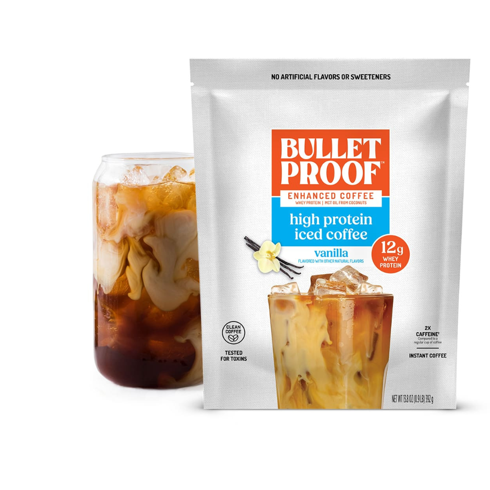 HIGH PROTEIN ICED COFFEE Vanilla, Instant Coffee
