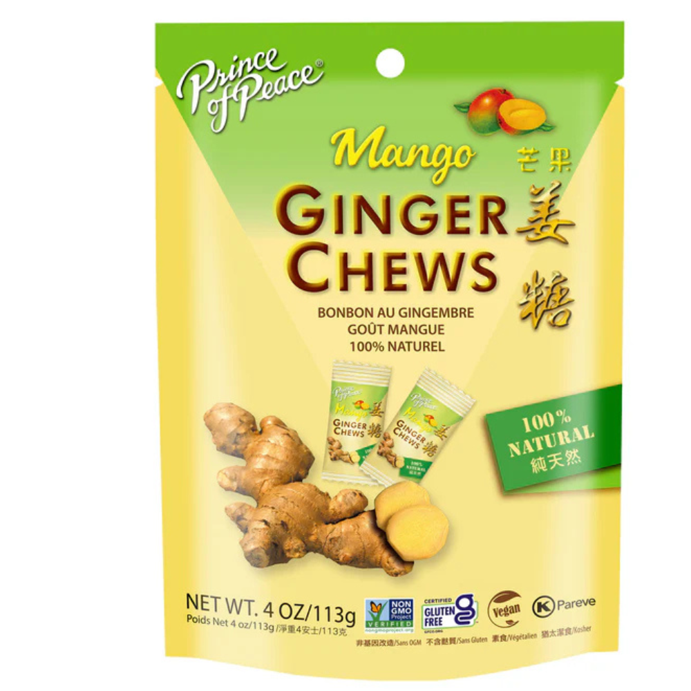 Prince of Peace Ginger Candy Chews With Mango
