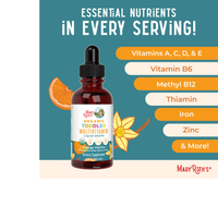 Thumbnail for Organic Toddler Multivitamin Liquid Drops With Iron