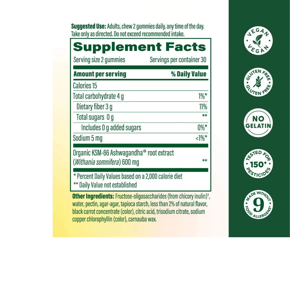 ASHWAGANDHA GUMMIES ZERO SUGAR
