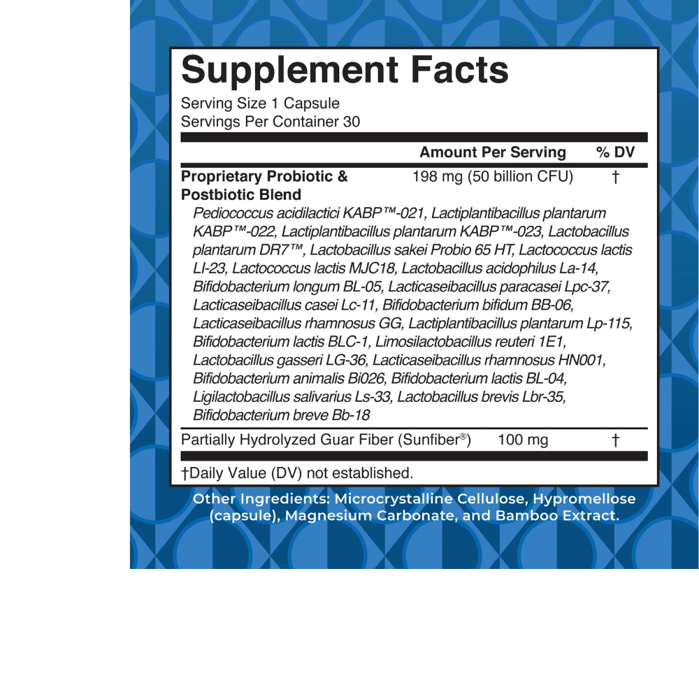 3-IN-1 DAILY DIGESTIVE HEALTH CAPSULES 50 BILLION CFU