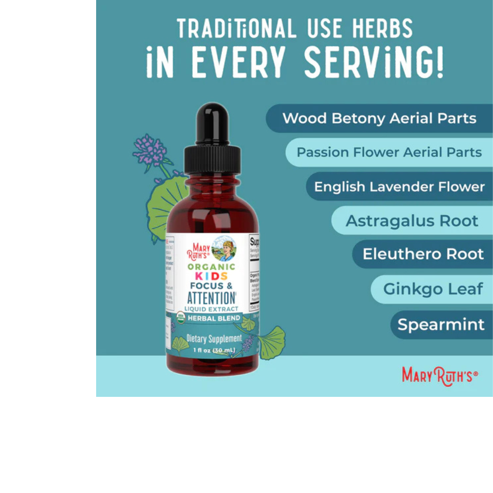 Organic Kids Focus & Attention Liquid Drops
