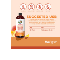 Thumbnail for LIQUID MORNING MULTIVITAMIN + HAIR GROWTH PEACH MANGO