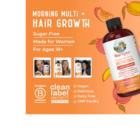Thumbnail for MULTIVITAMÍNICO LÍQUIDO MAÑANERO + CRECIMIENTO DEL CABELLO MELOCOTÓN MANGO