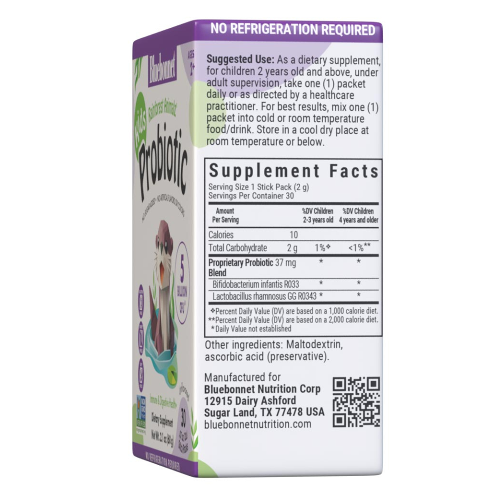 RAINFOREST ANIMALZ KIDS PROBIOTIC UNFLAVORED
