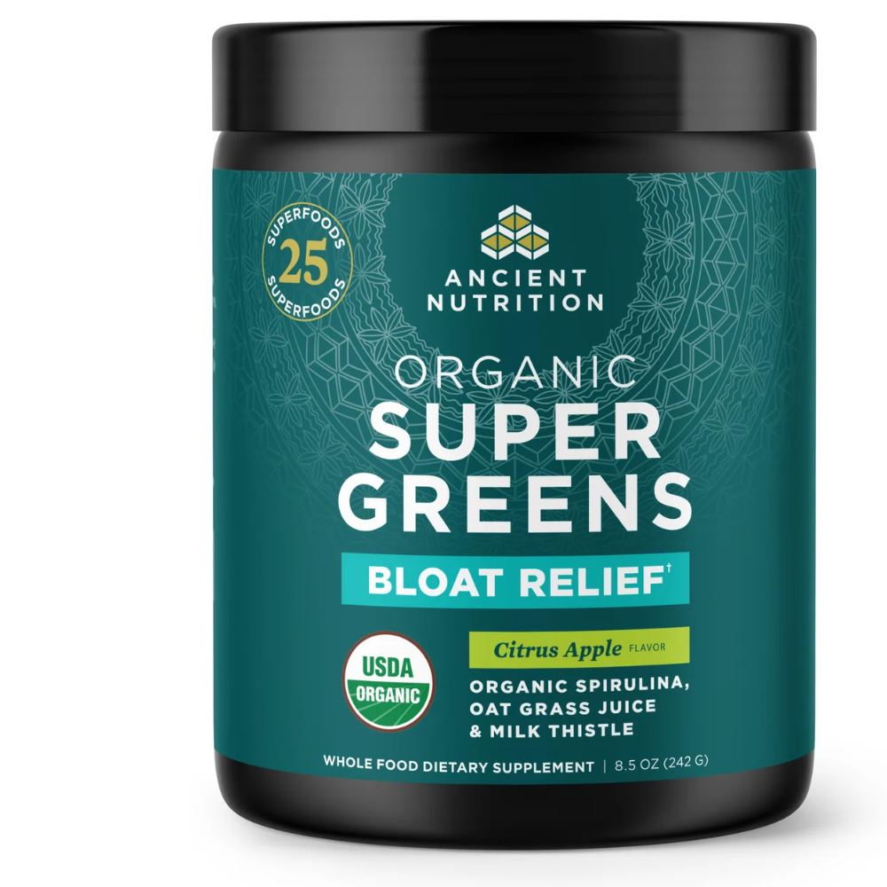 Organic SuperGreens Bloat Relief - CITRUS APPLE FLAVOR